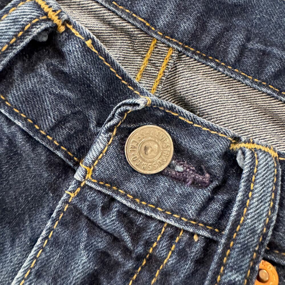 Levi's 511 Slim Fit Jeans W31 L30 Dark Rinse Mid Rise Straight Leg Americana - Picture 4 of 14
